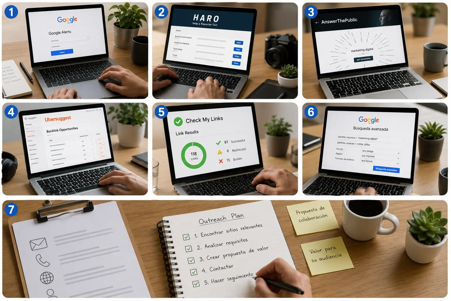 7 Herramientas gratuitas para conseguir backlinks de calidad en tiempo récord y paso a paso